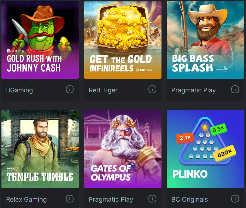 BC Game Casino Games