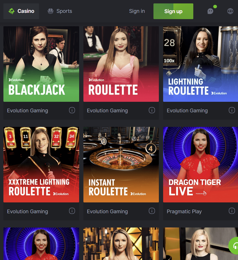 The Best Live Casino Games To Play At BC Game Casino