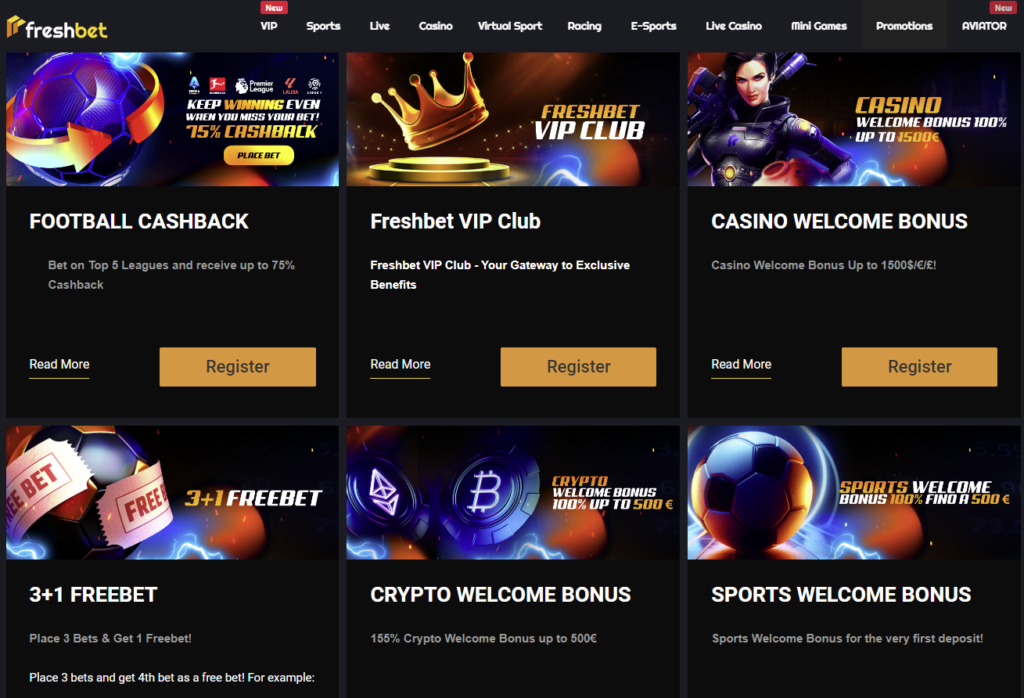 The FreshBet Casino Welcome Bonus